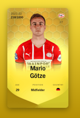 SorareのLimitedカード　Mario Götze