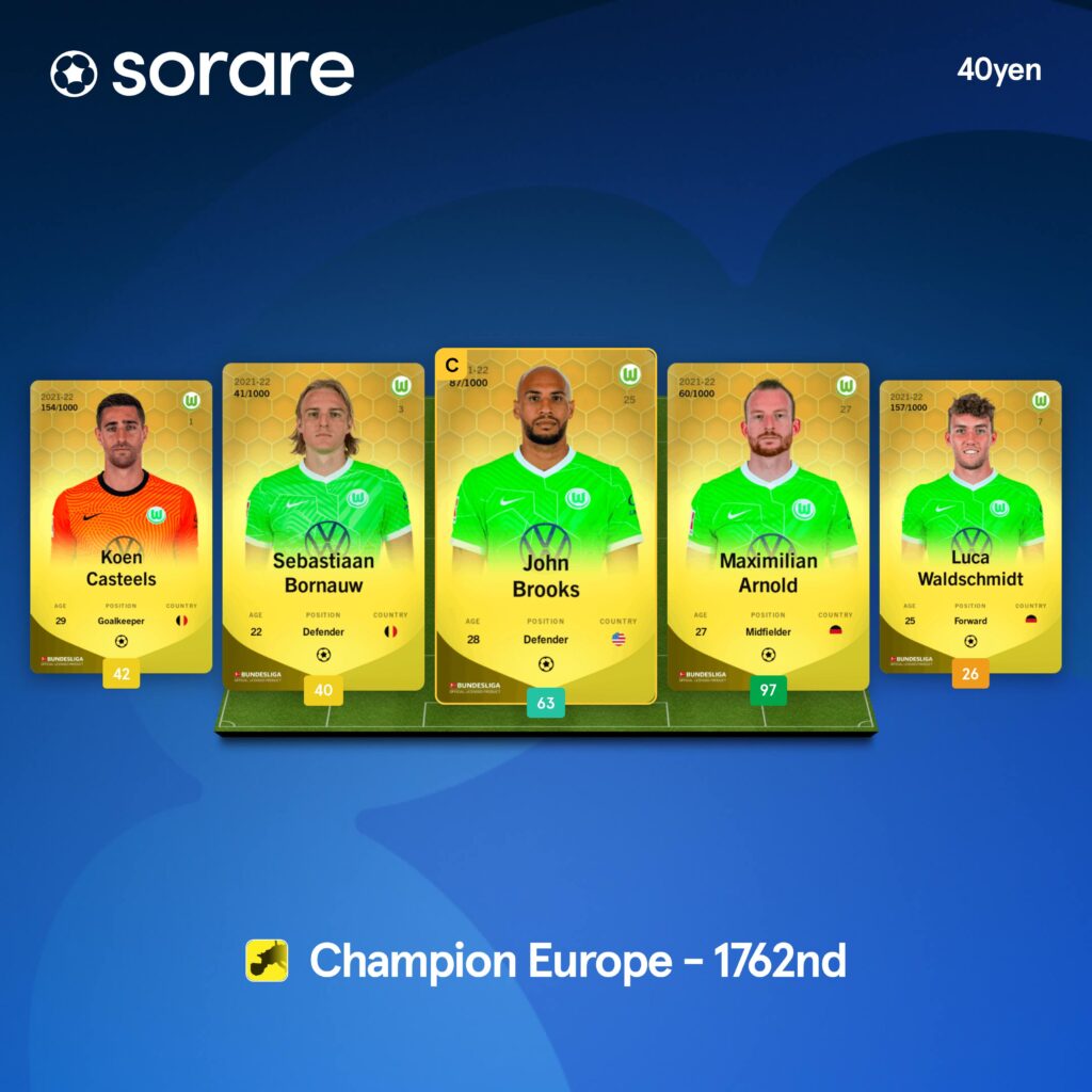 Sorare Champion Europe のメンバー