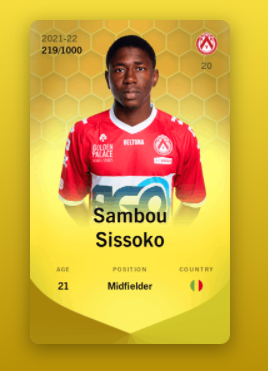 Sambou Sissoko　Sorare Limitedカード2021-22