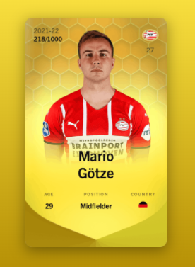 Mario Götze　Sorare Limitedカード2021-22