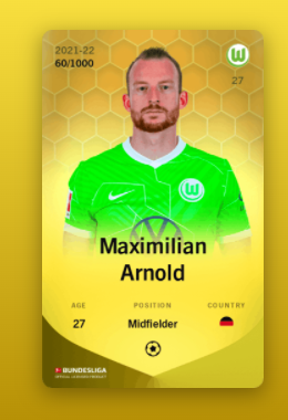 Maximilian Arnold Sorare Limitedカード2021-22