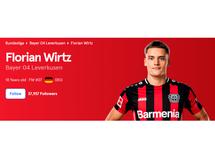 Sorare Bayer 04 Leverkusen Florian Wirtz 